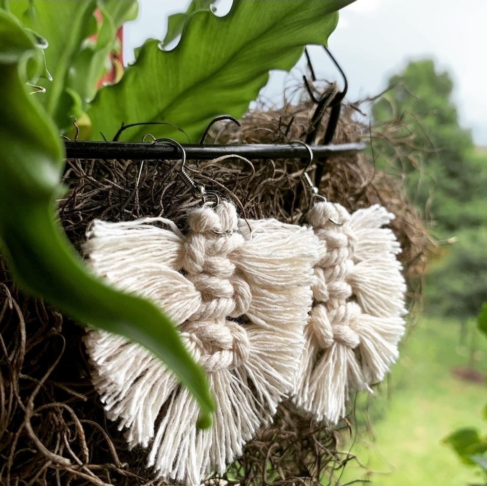 Frill Macrame Earrings